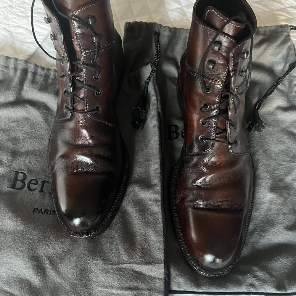 Berluti Men's Bergen Lace-up Boots
